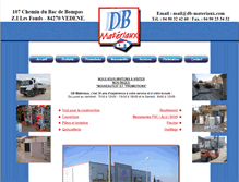 Tablet Screenshot of dbmateriaux.fr